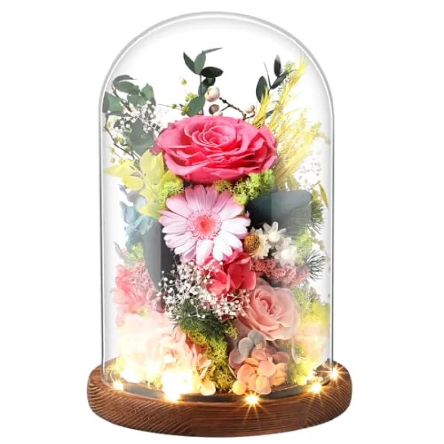 

Вечная роза: стабилизированный цветок с сохранением естественного цвета, из натуральных материалов, символ вечной любви для жены, мамы, на выбор.