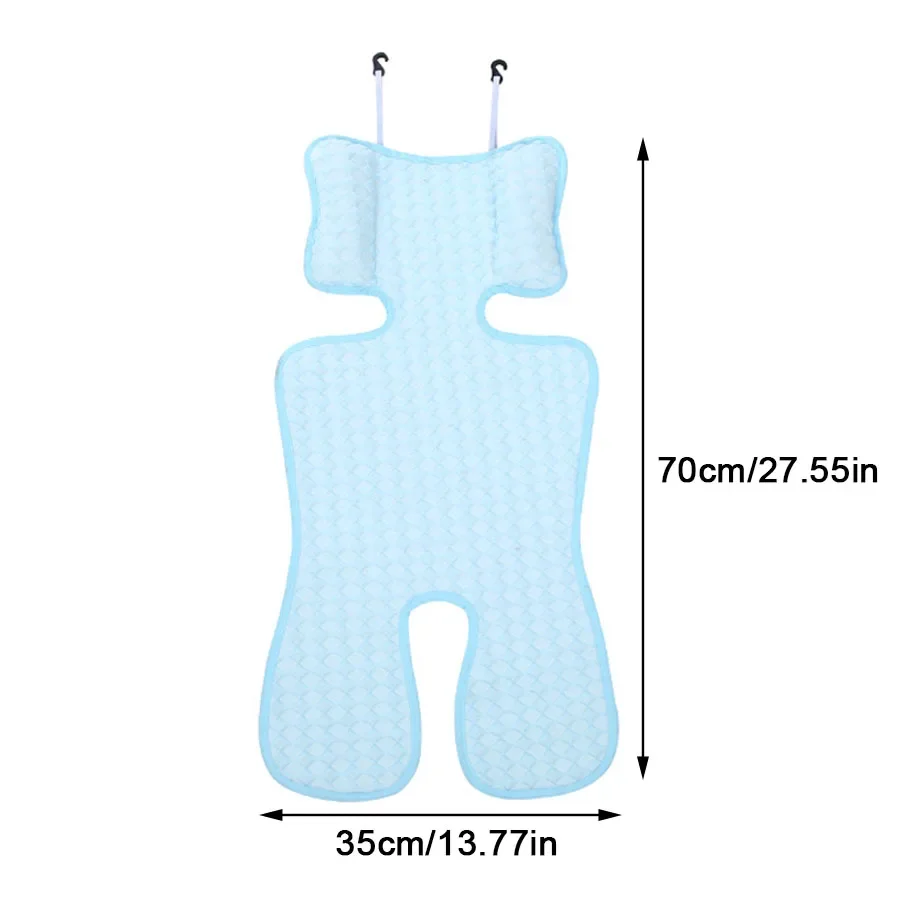 여름 아기 유모차 매트 멋진 통기성 면화 부드러운 아기 유모차 수면 쿠션 빨 수있는 야외 유모차 액세서리 좌석 쿠션
