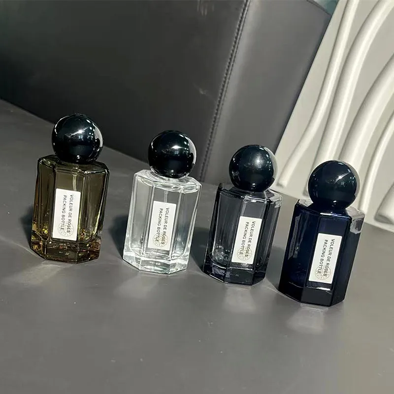 10 PCS Glass Perfume Bottle 50 ml Clear Spray Bottles Packaging Bottle Refillable Atomizer High Grade Travel Cosmetic Container