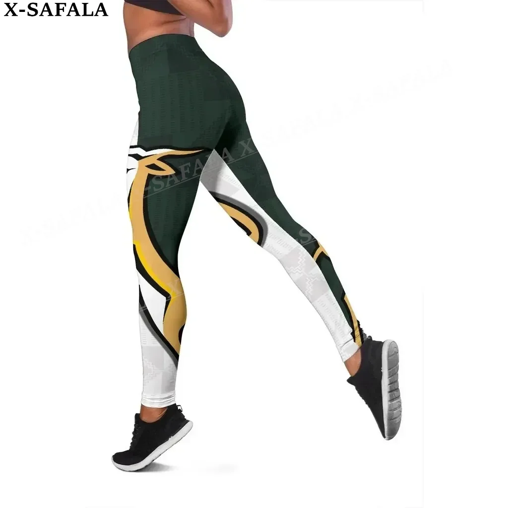 South Africa Springboks Coat Of Arms Leggings 3D Print Women Yoga Girl Stretch GYM Slim High Waist Legging Summer Sports-5