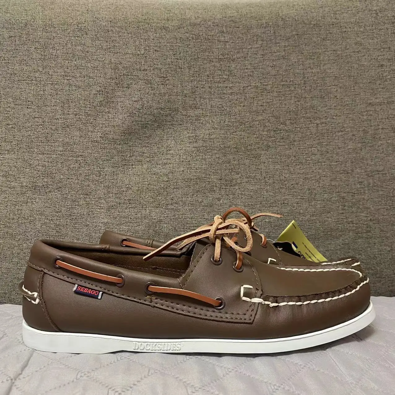 

Men Authentic Sebago Docksides Shoes - Premium Genuine Leather Moc Toe Lace Up Boat Shoes 2024X133