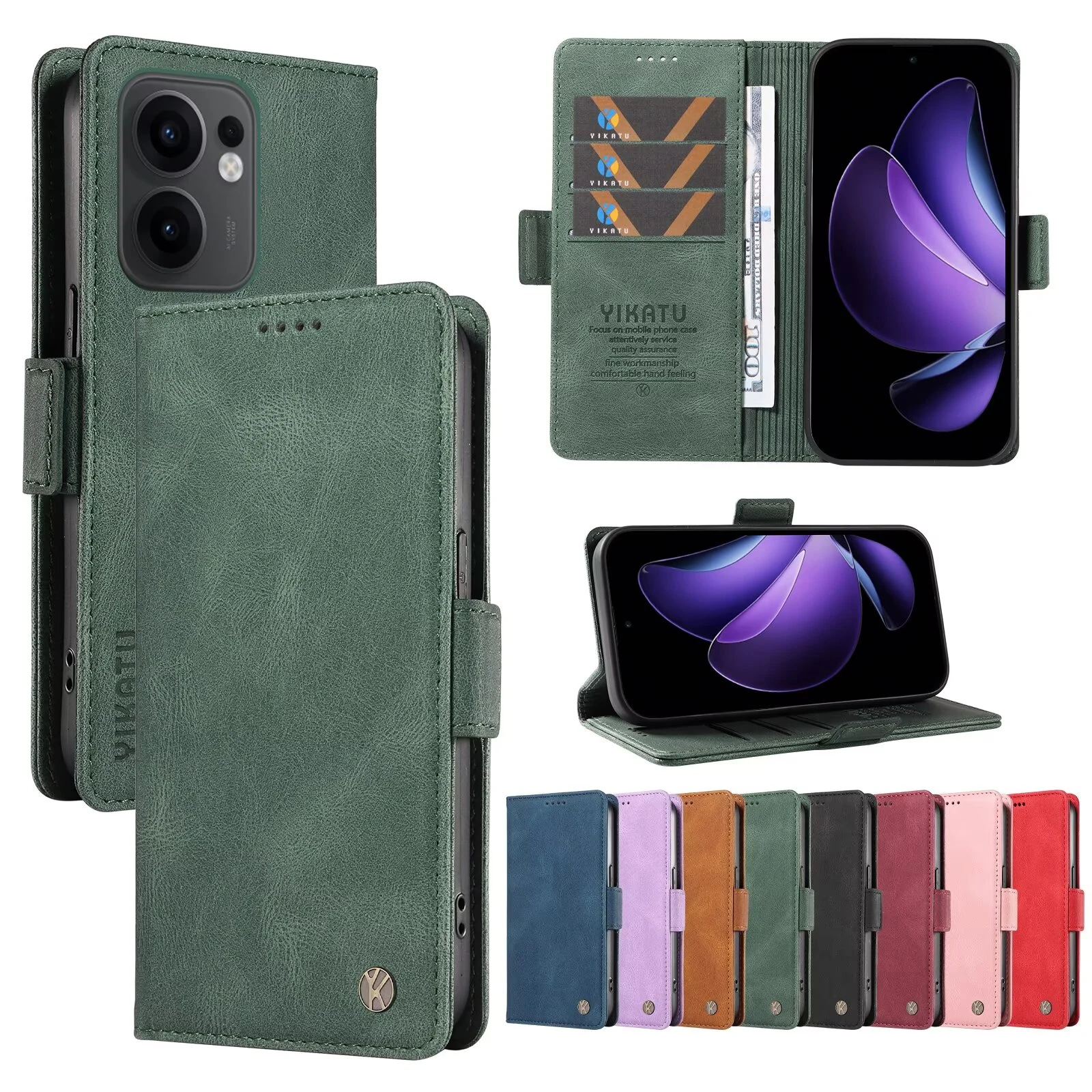 

Wallet Leather Case For OPPO Reamle GT 6T 6 C75 C67 C65 C63 C35 C31 C30 C25 C21 C15 9i 9 8i 60 Plus V20 V11 P1 Pro 5G N63 70 4G