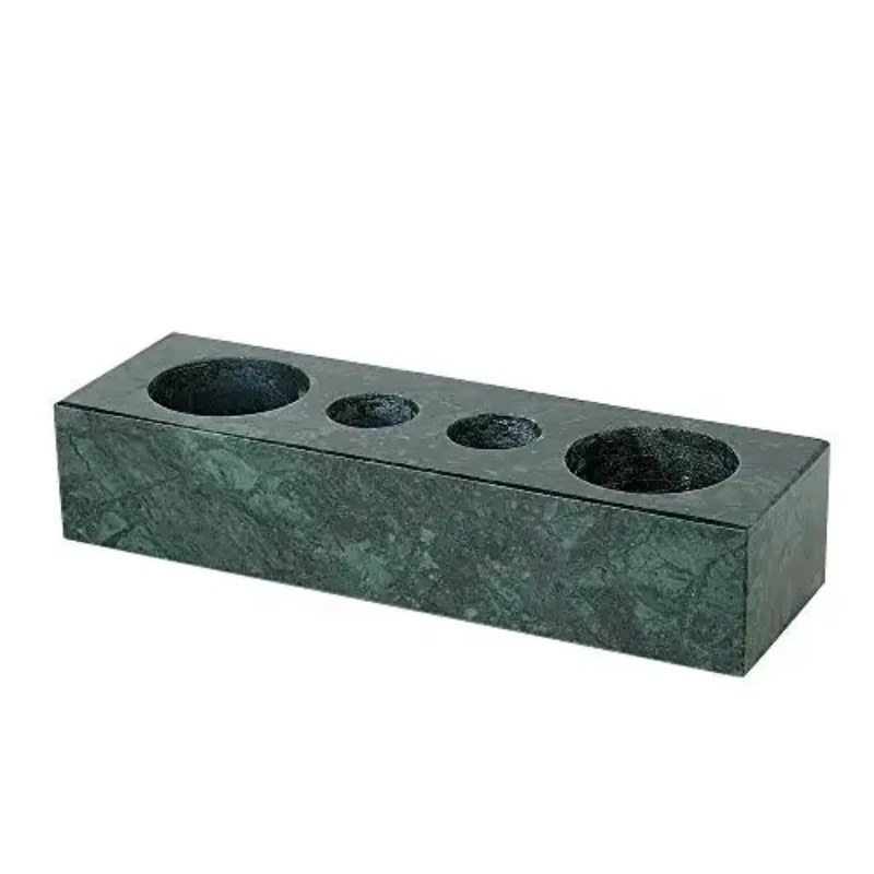 100% Natural Marble Stone Bathroom Electric Toothbrush Holder Toothpaste Stand 4 Slots