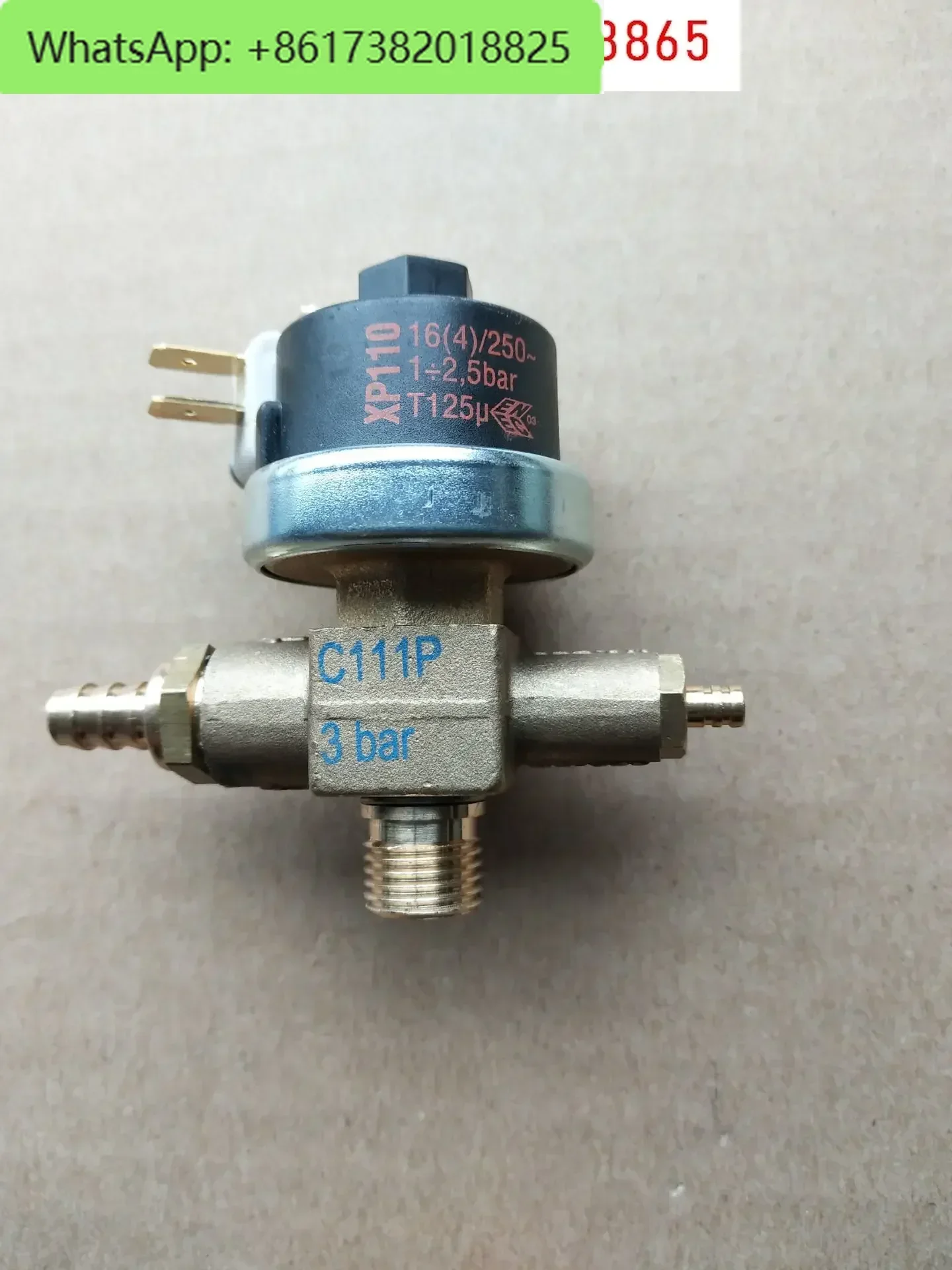 3-In-1 Combination Valve C111P, 3BAR, XP110, 1 + 2.5BAR, T125u