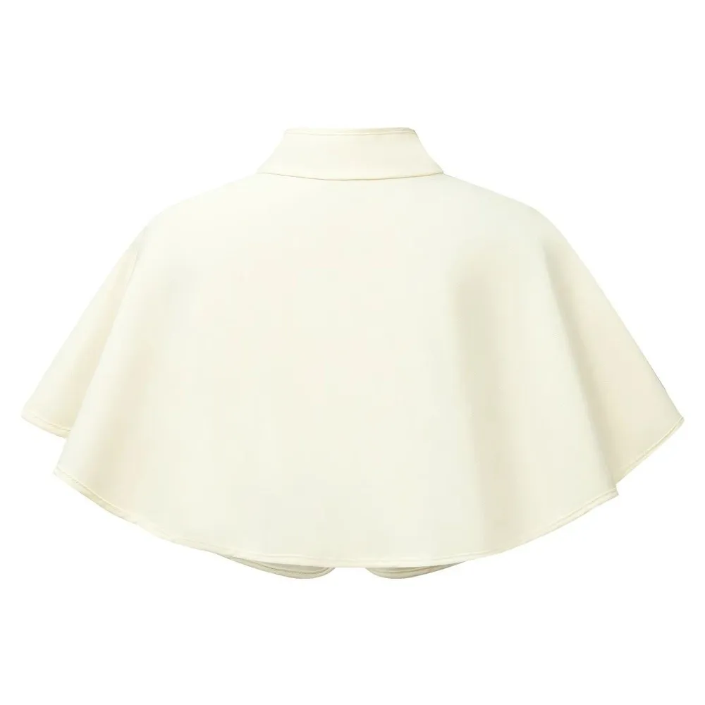 Versatile Elegant Children's Dress Shawl Solid Color Brooch Shawl Wrap Bowknot Girl's cloak for Girls