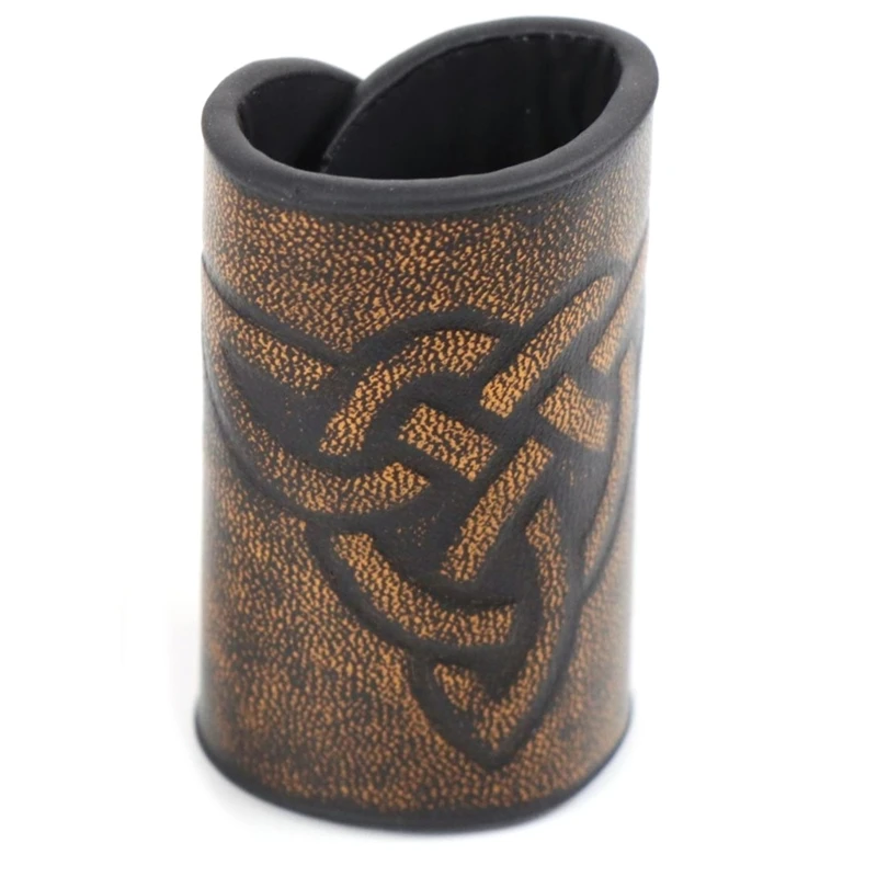 

Mythology Vegvisir Embossed PU Leather Hair Decoration Nordic Hairpiece