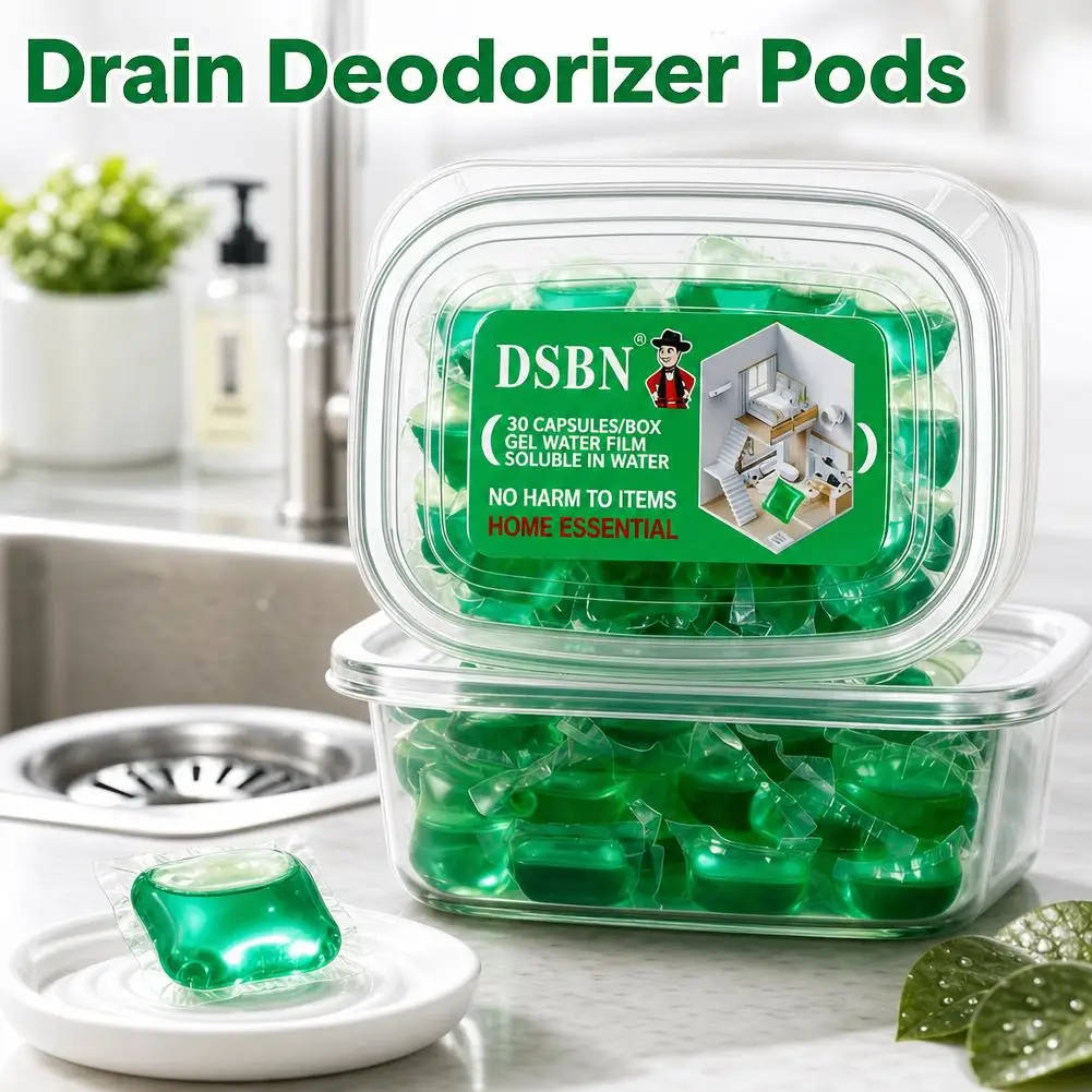 Sewer Odor Remover Gel Water Soluble Drain Cleaner Scented Air Freshener Deodorant for Kitchen Bathroom Sink Pipe