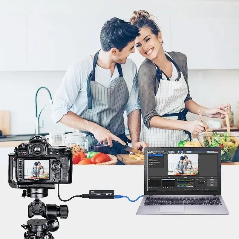 Fall 4K HDMI Capture Card for Streaming, Compact 1080P 60FPS USB Cam Link, Supports PS5/PS4/Xbox, Gift for Girlfriend.