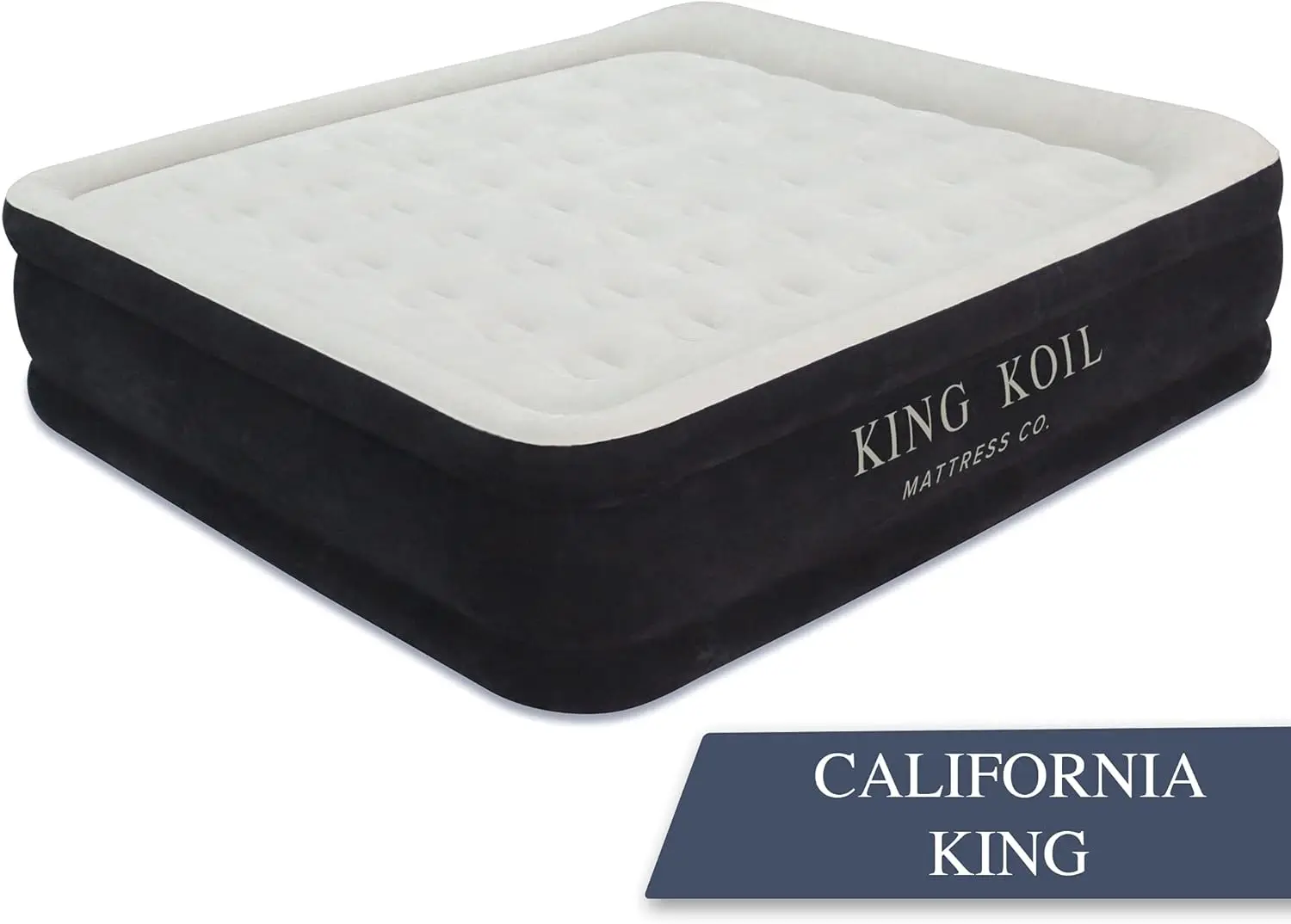 

King Koil Plush Pillow Top King Air Mattress with Built-in High-Speed Pump Best for Home, Camping, Guests, 20" King Size Luxury