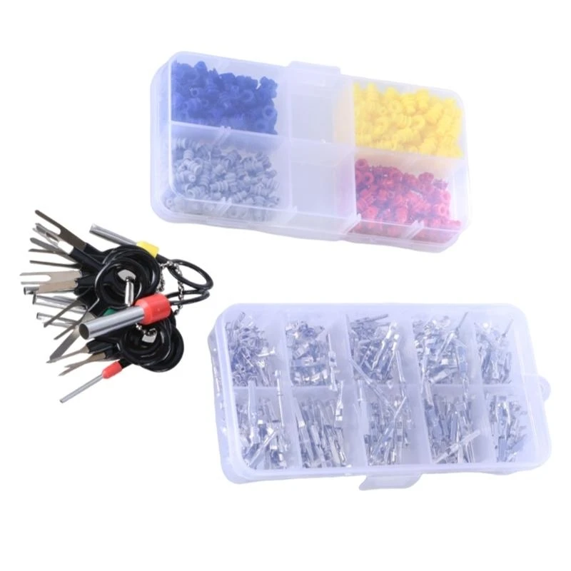 1/1.5/1.8/2.2/2.8/3.5mm Automotive Pin Connector 21 Types Connector Pin Terminals with Terminals Removal Tool Enduring