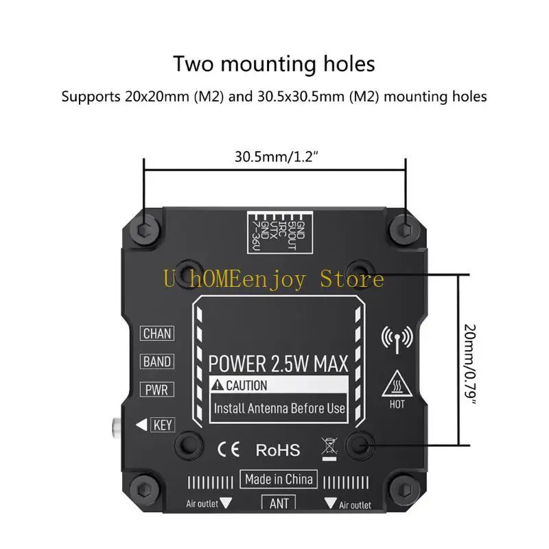 B0KF 1 Set 5.8G 2.5W مجموعة توصيل مستقرة لنقل الصور مع كابل