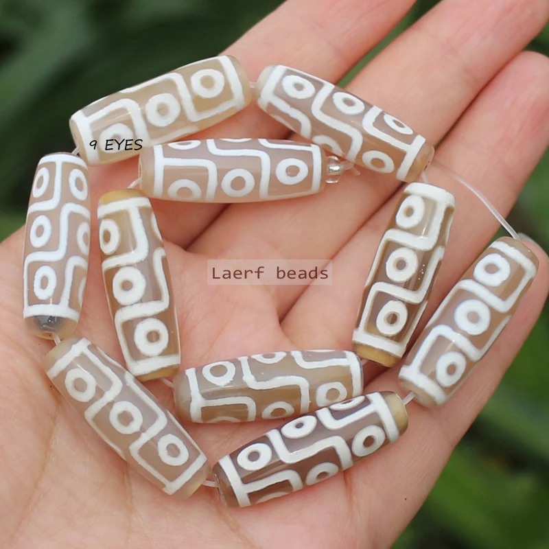 1pcs Natural Agate 28-30mm Many patterns White Tibet Dzi Agate,Lucky Symbol,Powerful Amulet,For DIY Jewelry Making !