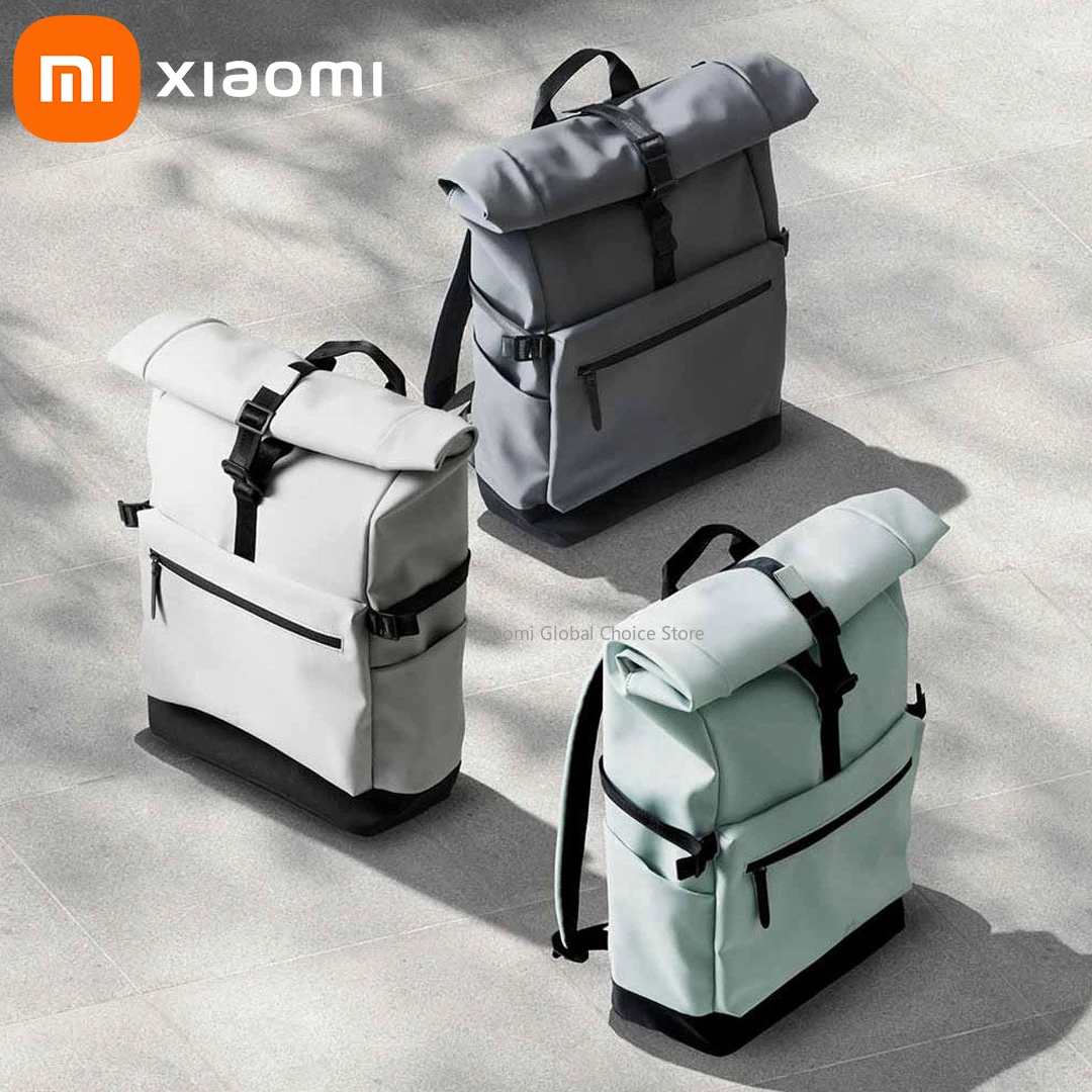

Xiaomi Big Capacity Bag Rolle-edge School Casual Backpack 23L Large Shoulders Bag School Life Style Pack Leisure Camp Bag New