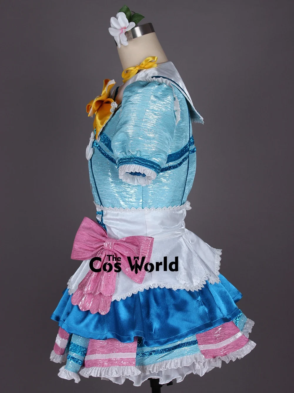 Love Live Aqours Kimi no Kokoro wa Kagayaiteru kai 1st Single Takami Chika Kurosawa Dia Ruby Customizable Anime Cosplay Costumes
