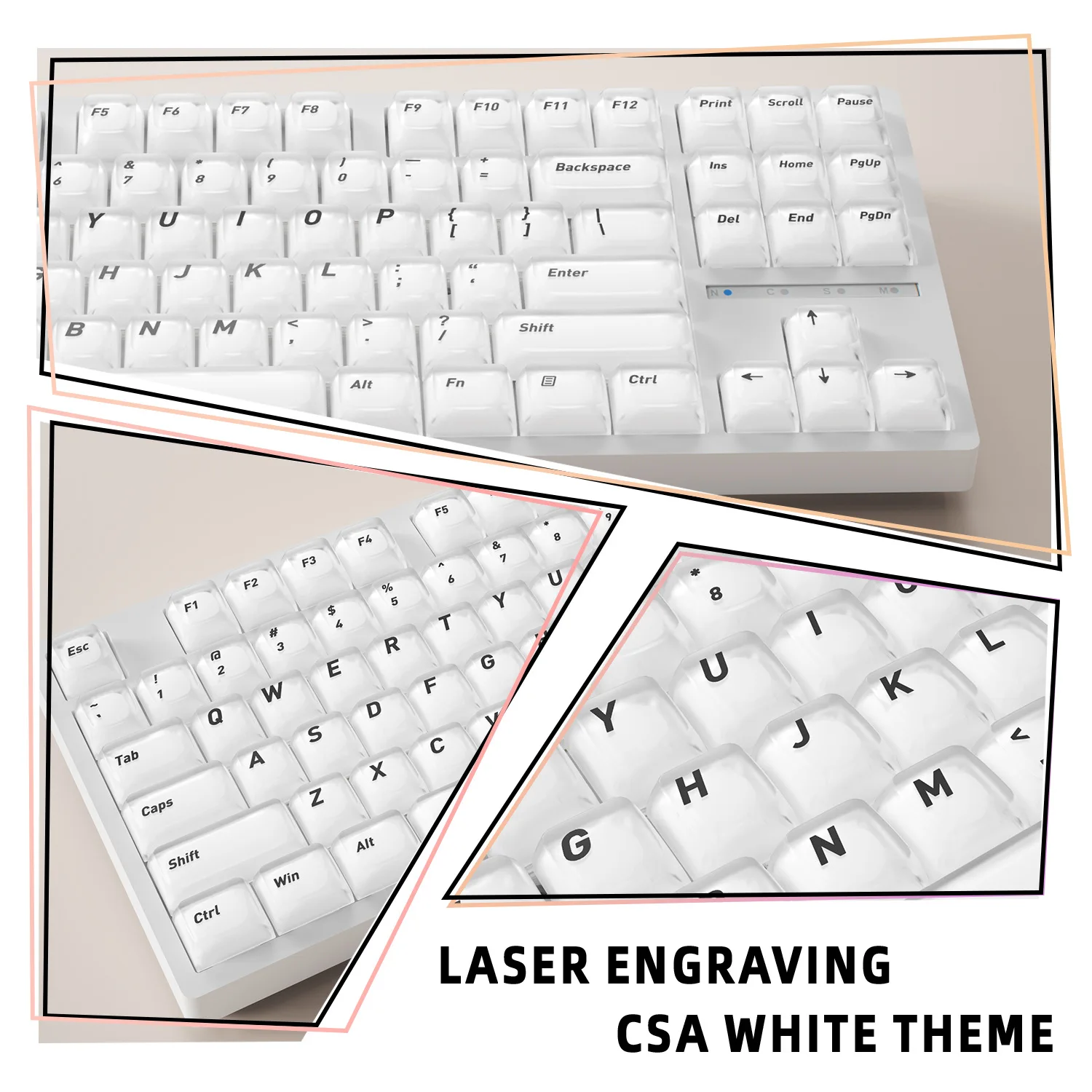 Second Generation Foundation CSA Height Keycaps Personalized 132 Keys Small Full Set Boxed For Mechanical Keyboard