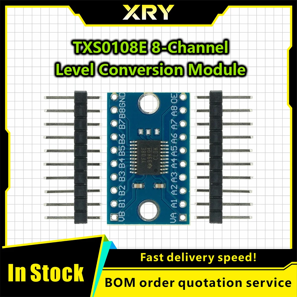 XRY 2PCS 3.3V 5V TXS0108E 8 Channel Logic Level Bi-directional Converter Module TXB0108 Mutual Convert Module TXS0108