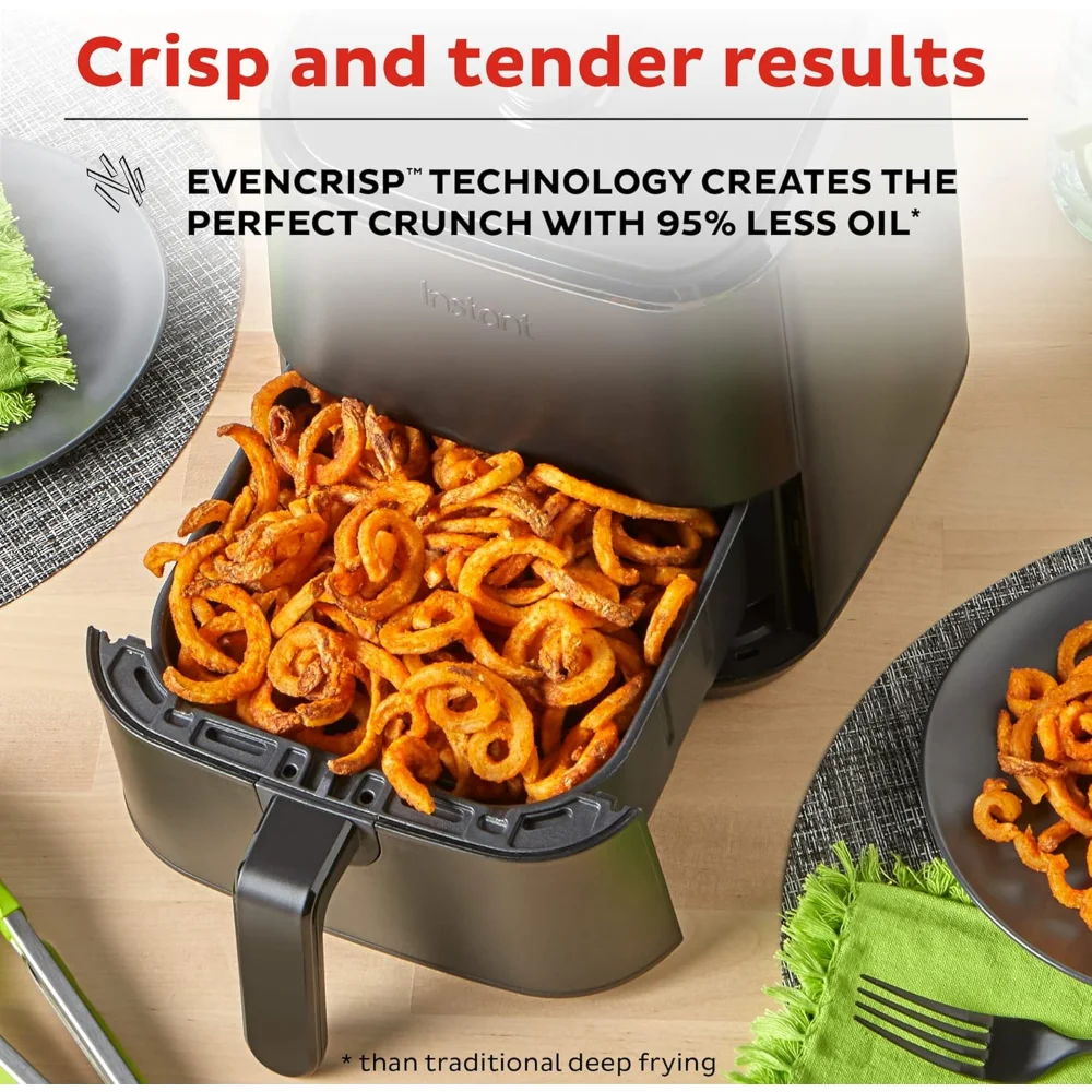 2QT Mini Air Fryer,Small Air fryer that Crisps,Reheats,Bakes,Roasts for Quick Easy Meals, Includes over 100 In-App Recipes