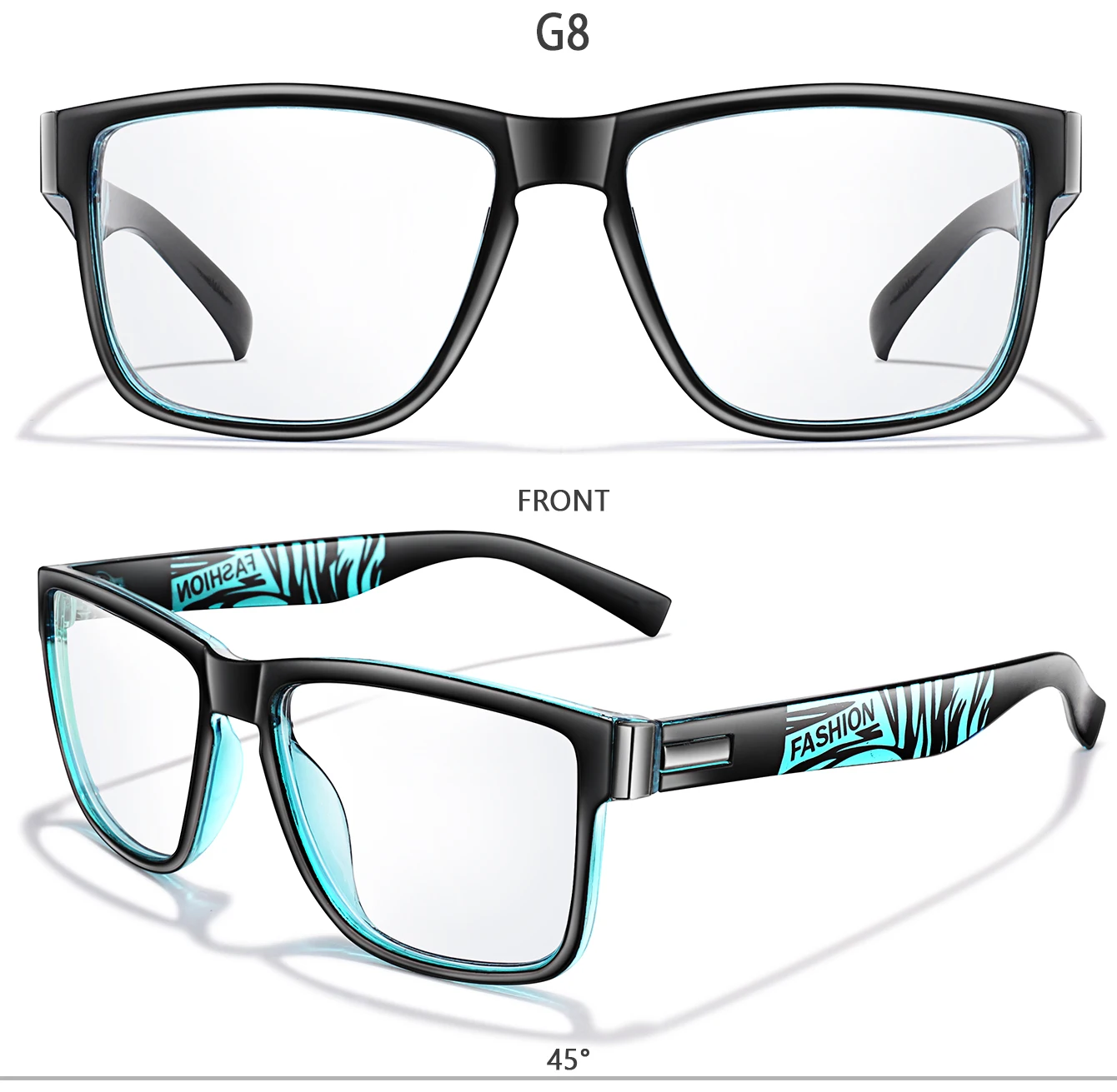 Photochrome Lesebrille für Männer und Frauen Surf Internet Rechteckige Brillen Weibliche Presbyopiebrille +150 +200 – Detail 5
