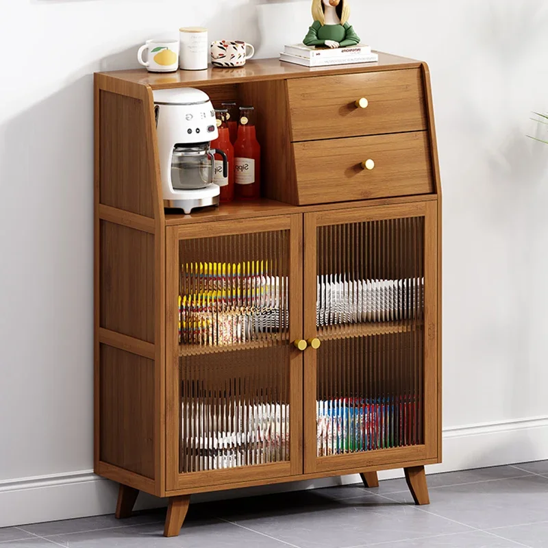 Organizer Sideboard Coffee Corner Cupboard Minimalist Kitchen Buffet Cabinet Wheel Storage & Organization Side Table Furniture