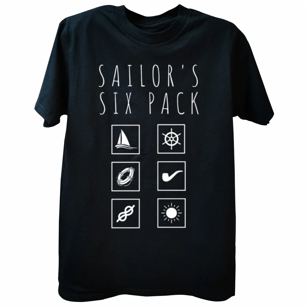 Funny Sailors Six Pack T Shirts Summer Style Graphic Streetwear Short Sleeve Sailing Boat Birthday Gift T-shirt Mens Clothing