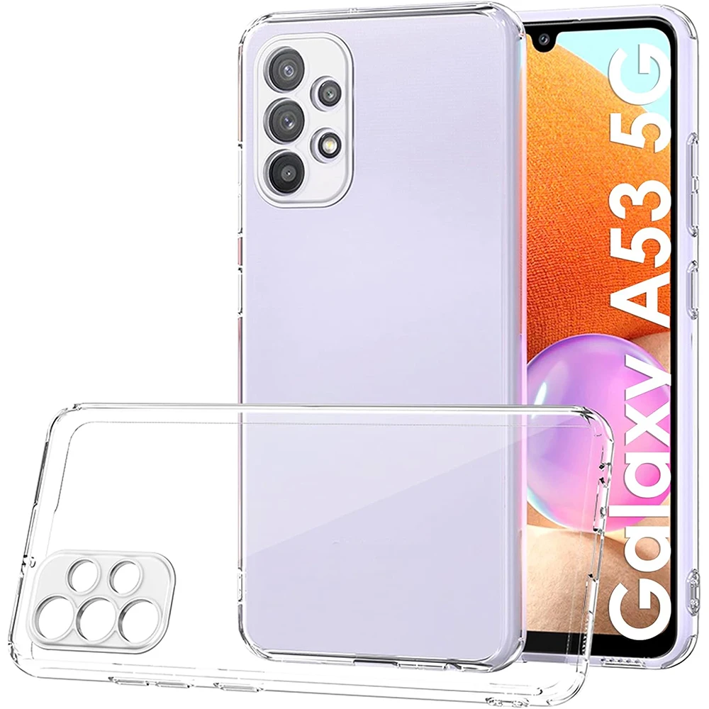 

Full Camera Protection Silicone Ultra Thin Soft Case For Samsung Galaxy A53 A33 A23 A73 A13 4g 5g Clear Transparent Cover Shell