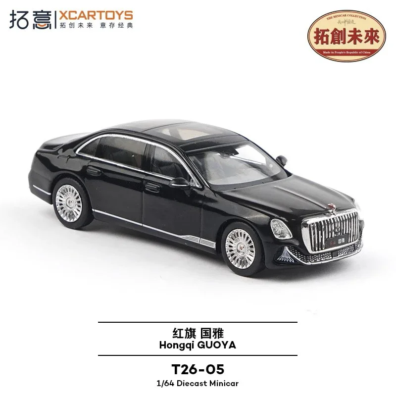 

Xcartoys 1:64 Hongqi Guoya черный литой под давлением модель коллекционной машины
