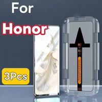 Premium 3Pcs Tempered Glass Screen Protector For HONOR Magic 6 5 4 3 Pro Magic6 Magic5 Magic4 Magic3 Bubble-Free Installation HD