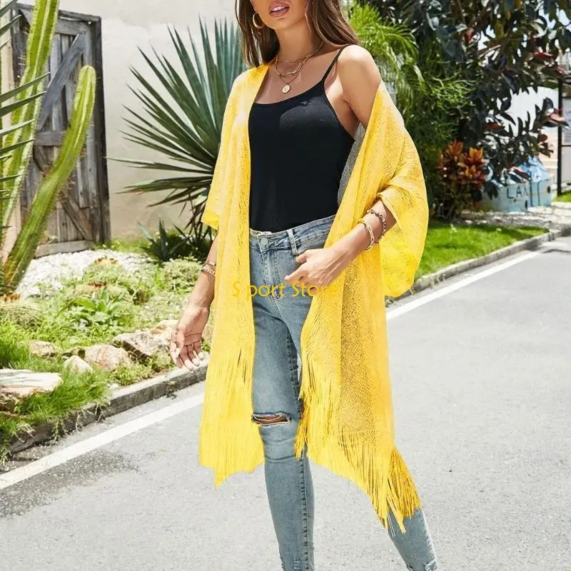 U2JB レディース着物カーディガン夏水着カバーアップビーチカバーアップ休暇用