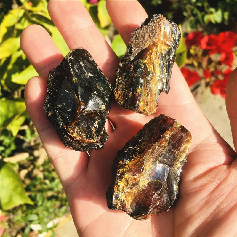Hot!!Natural amber raw stone crystal gem collection rough rock mineral specimens healing home decor