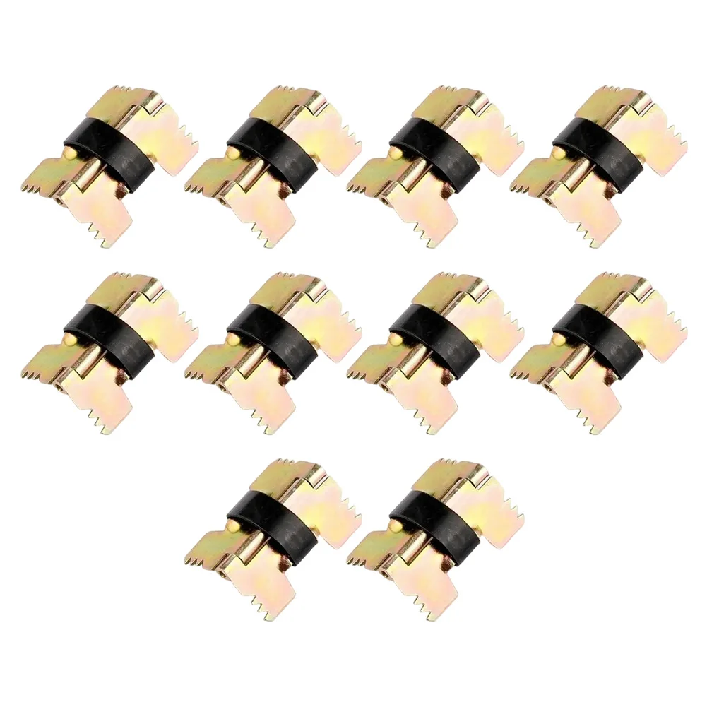 10PCS Folding Spring Hinges for Jewelry Boxes Glasses Cases Iron Material with Self Locking Mechanism for Crafts