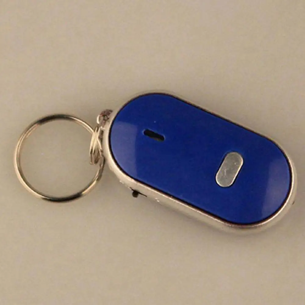 LED Whistle Key Finder lampeggiante Beeping Sound Control Alarm Anti-Lost Key Locator Tracker lampeggiante Beeping Remote Lost Keyfinder