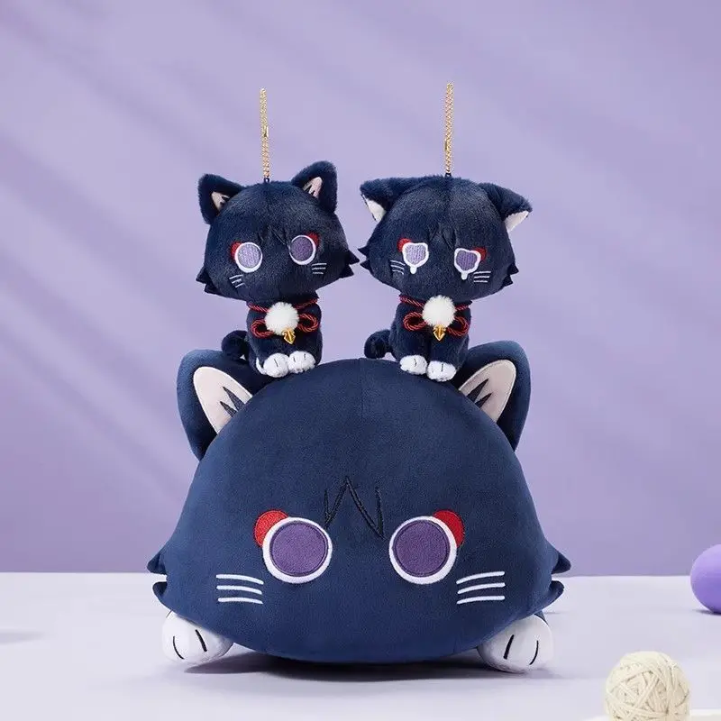 Genshin Impact  Kawaii Plush Wanderer Balladeer  Soft Anime Doll Keychain Bag Pendant Gift
