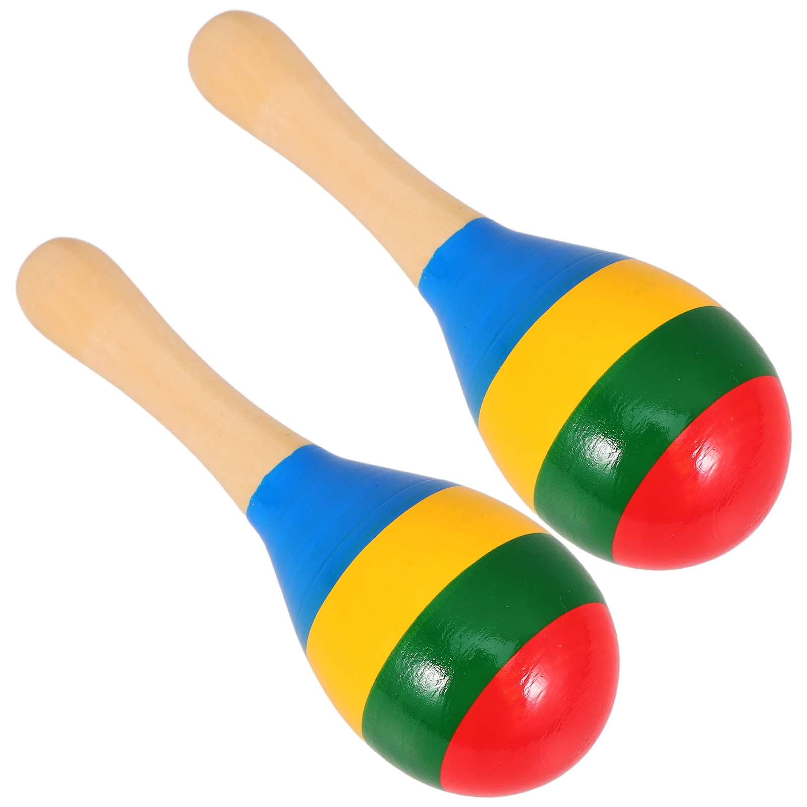

2Pcs Colorful Maracas Toys Kids Music Instruments Natural Maracas Instrument Wood Shaker Noise Maker Gifts