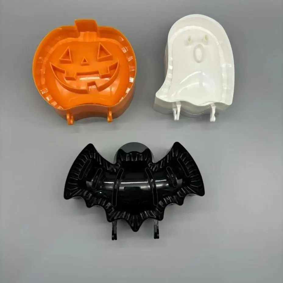 2026 3Pcs/Set Halloween Baking Hand Molds Dough Presser Pocket Pie Molds Hand Pie Press Mold Maker Pumpkin Ghost Bat Shaped