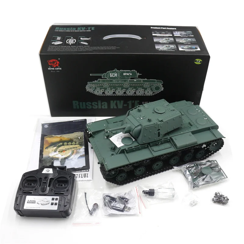 New Henglong 3878-1kv-1s Large Remote Control Main Battle Full Scale Rc Tank Simulation Competition Tracked Tank Military Model