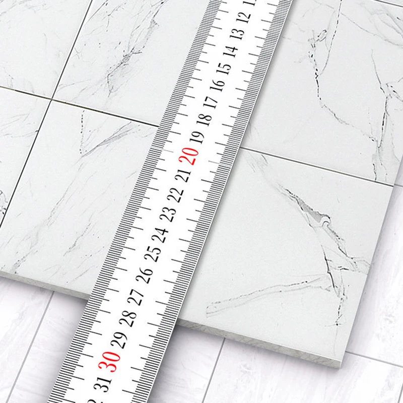 مسطرة زاوية النجارة من الفولاذ المقاوم للصدأ على شكل حرف L مسطرة مسح هندسية مساطر رسم الخرائط مساطر تحديد المواقع متعددة الوظائف #4