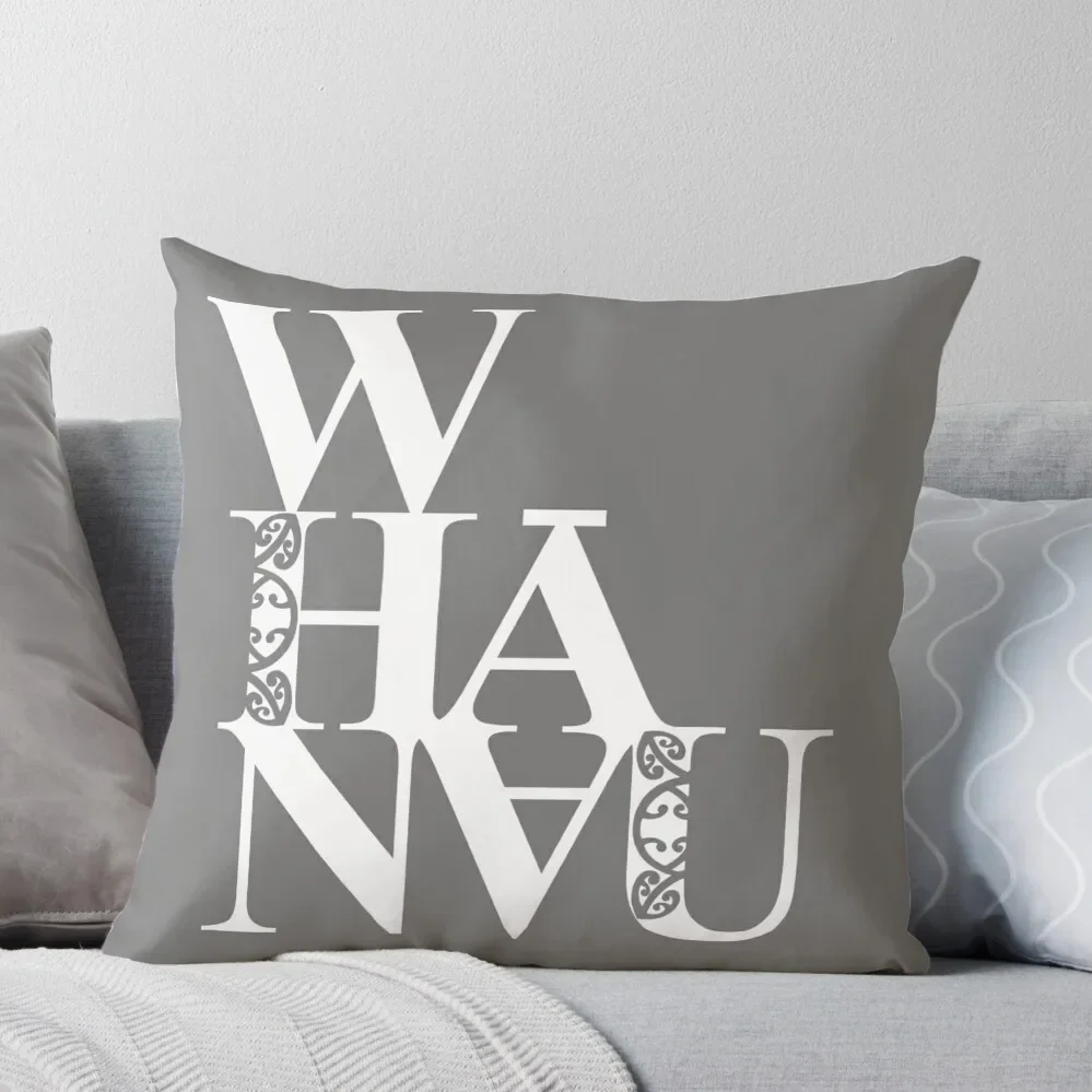 

Whanau (family) Throw Pillow home decor items ornamental pillows for living room