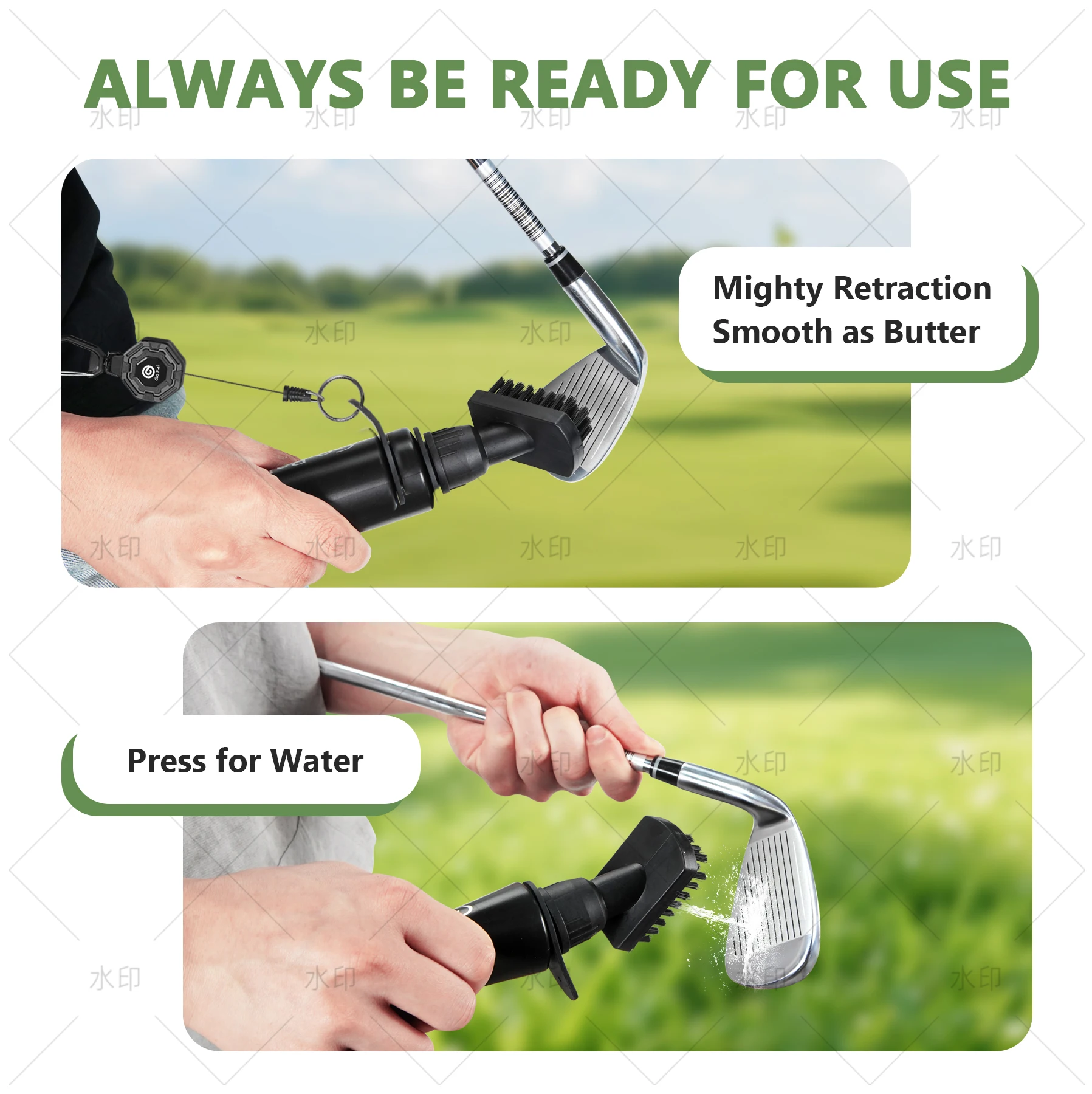휴대용 골프 클럽 그루브 브러쉬, 푸시 타입 물병 물  - Golf Equipment To Improve Your Game 리뷰 및 가격