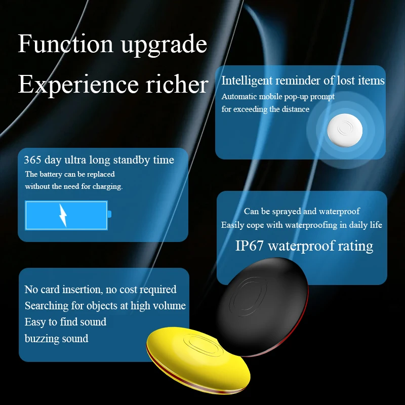 جهاز تعقب مضاد للضياع لنظام iOS Find My APP Tracker يعمل مع Apple Find My Air Tag Locator Finder keys حقيبة محفظة العلامة الذكية #6