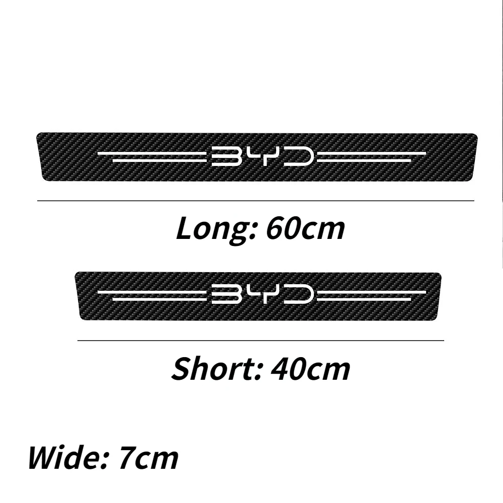 BYD عتبة باب السيارة ملصقات ل BYD Atto 3 Yuan Plus Atto 2 القرش دولفين تصفح دولفين ختم أغنية زائد سيليون تانغ ألياف الكربون #3