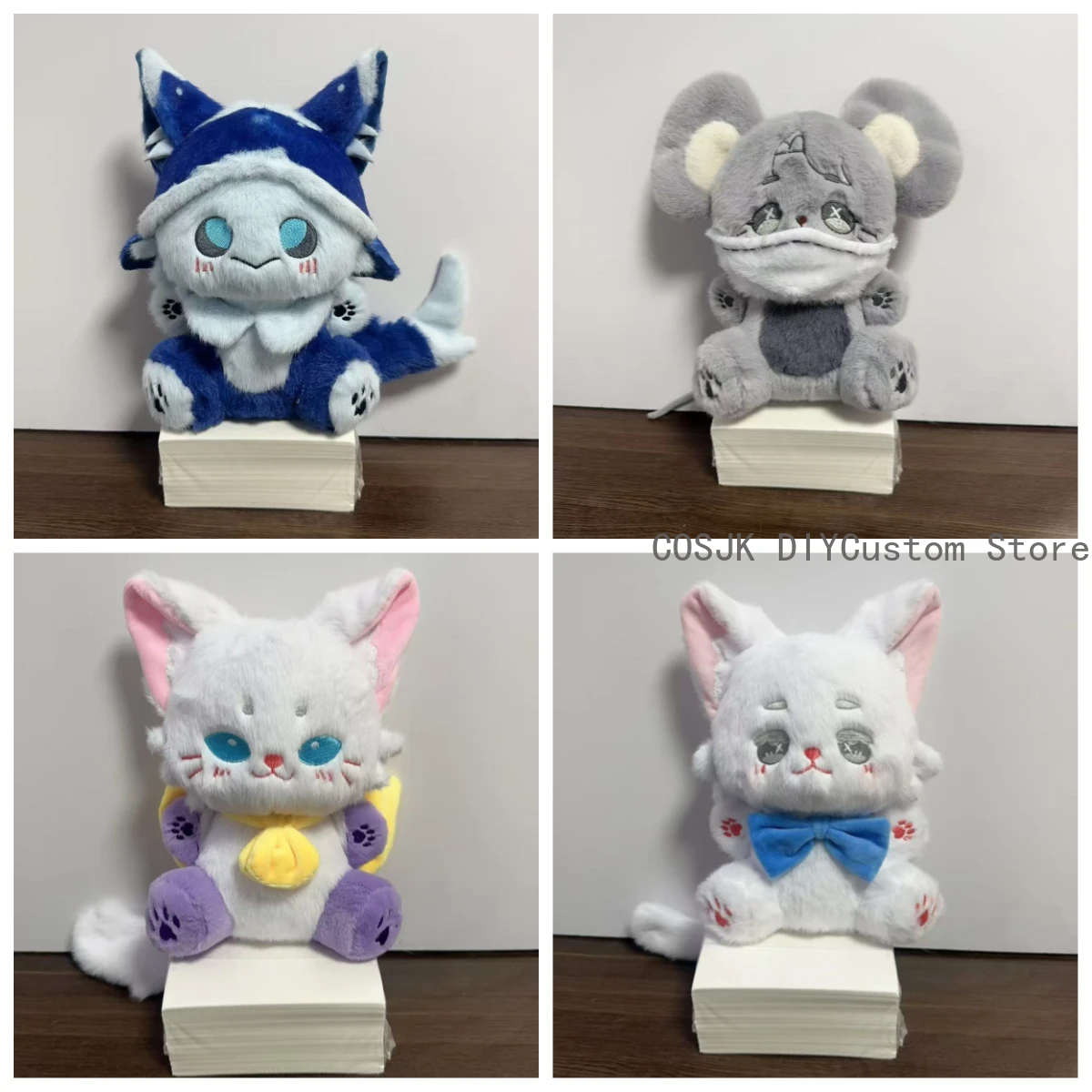 

Игровая плюшевая подушка-игрушка Identity V: Энн Лестер, Майк Мортон, Композитор Итаака, Милое животное, сидящее, хлопковая кукла, 25 см, подарок