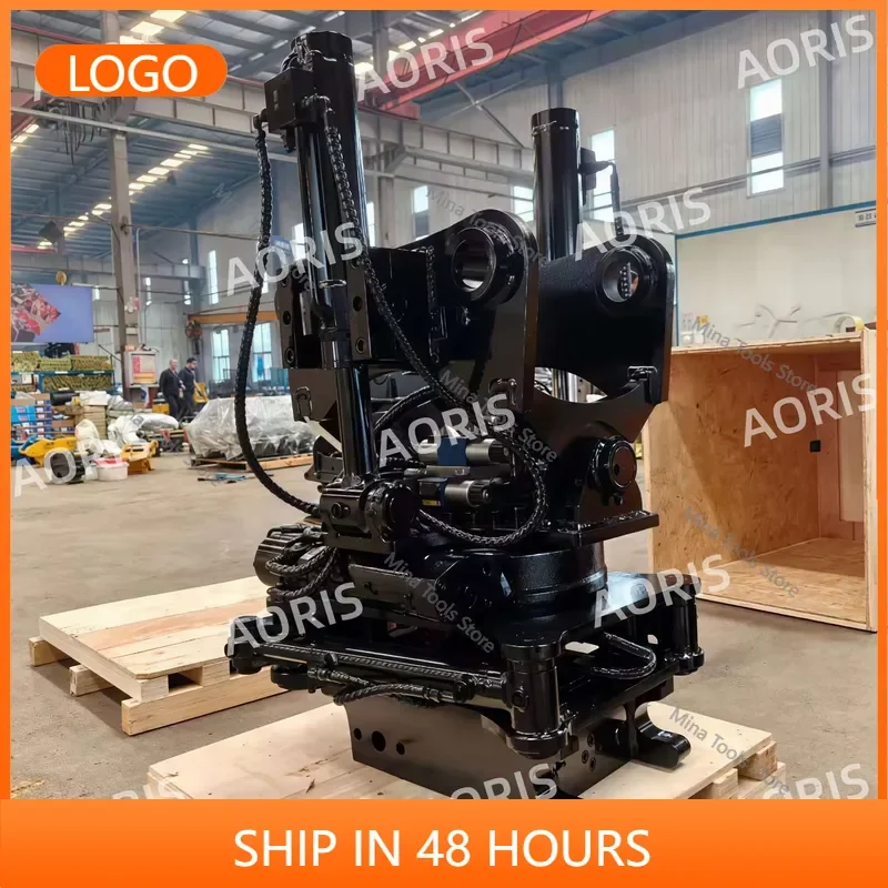 AORIS 360 Degree Rotating + 45 Degree Tilt Hydraulic Wrist Tiltrotator for 9-15T Excavator
