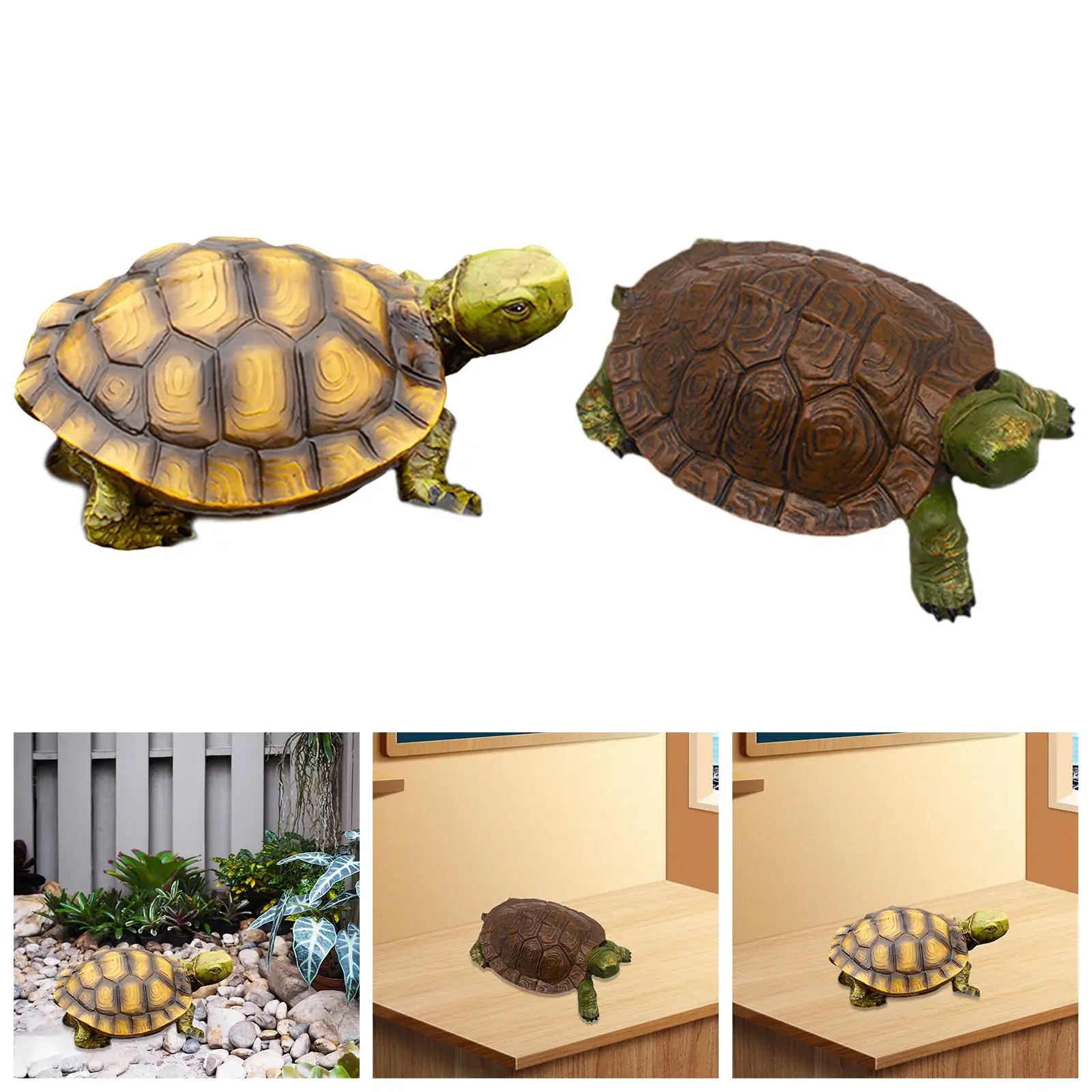 Garden Turtle Statue Made of Resin, Lifelike, Weatherproof, Turtle, Ornament,