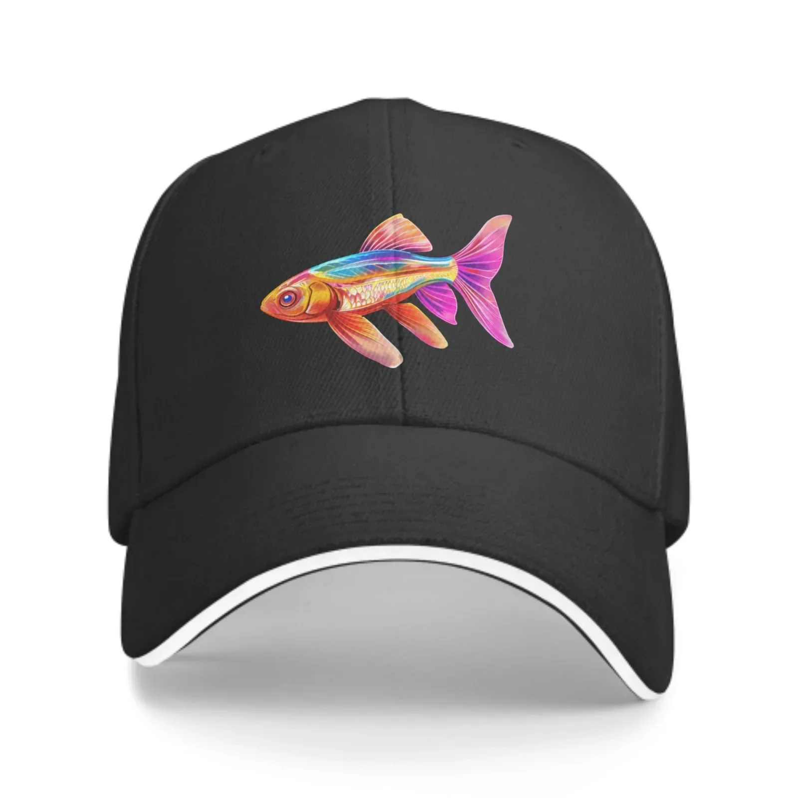 Colorful Fish Baseball Caps Fashion Casquette for Men Women Adjustable Casual Trucker Hats for Sports Outdoor Activities