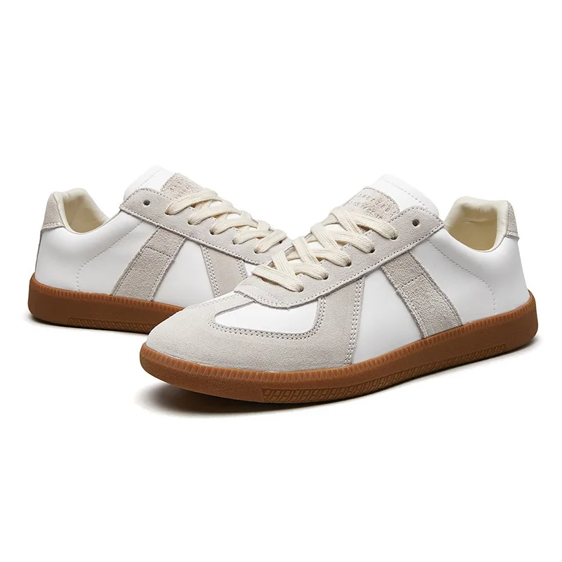 Herren Retro Wildleder Freizeitschuhe Schnürschuhe Flache Skateschuhe Bequeme Rutschfeste Sportschuhe für Männer – Detail 9