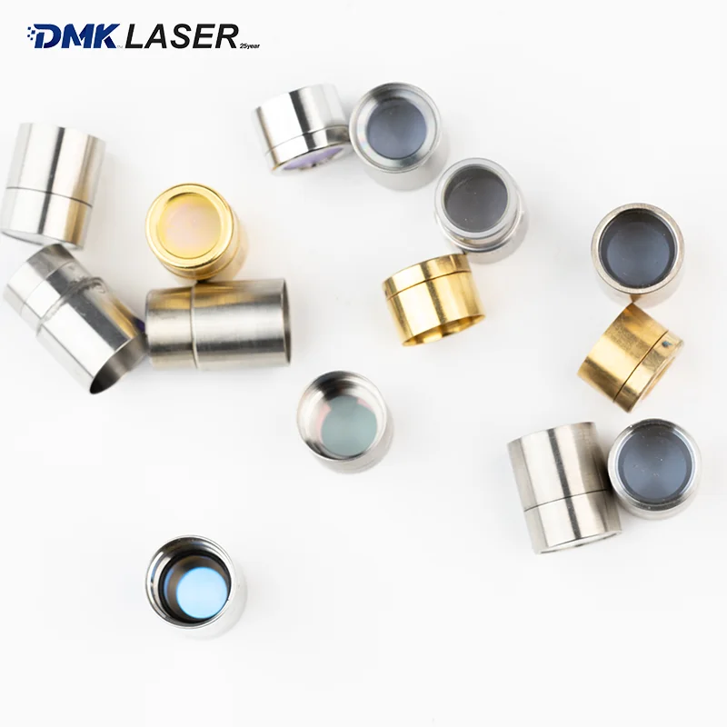 Raycus QBH Protective Cap Window Crystal Gold/Silver D12.8H12 D12.8H16 D15 For Welding Cutting Laser Source Optical Fiber Cable
