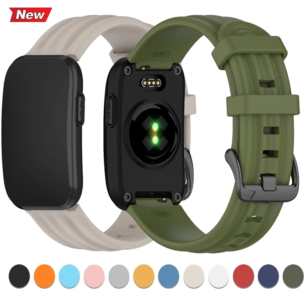14mm Silicone Watchband for Garmin CIRQA Sports Soft Breathable Bracelet Wristband for Garmin CIRQA Replacement Accessories Band
