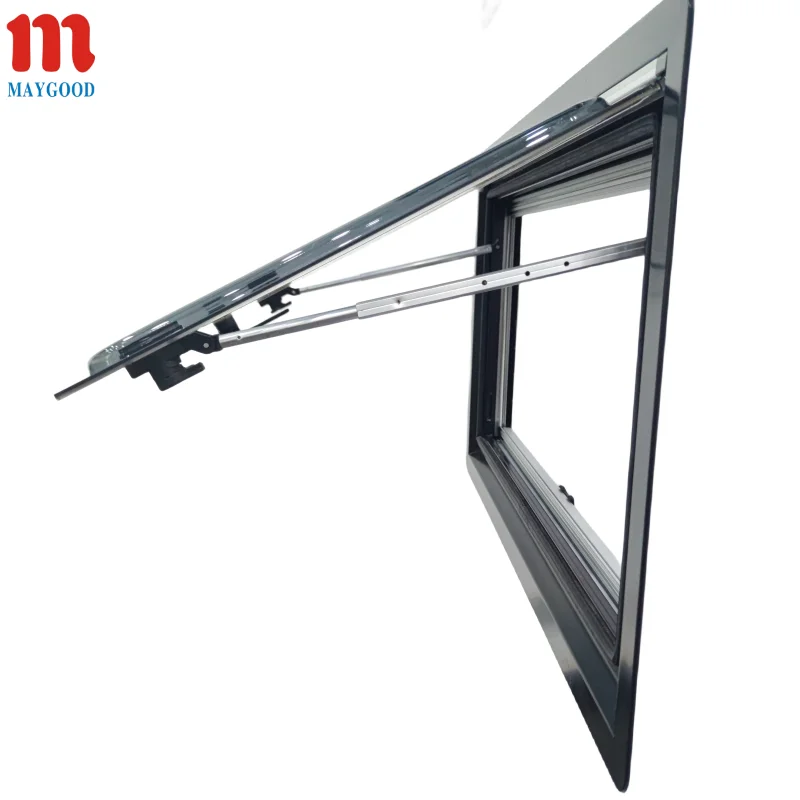 350*500 Mm High Quality Aluminum Alloy Modern Push-out E-Mark Certified RV Window Vertical Blind For Caravan Motorhome