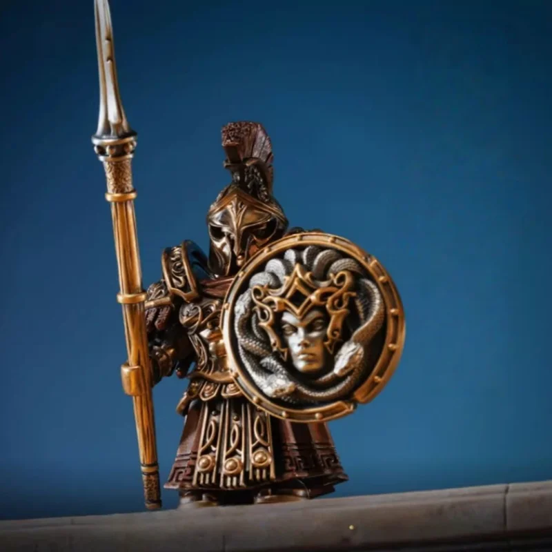 

New Spartan Metal Figurine Ornaments With Chinese Style Handicrafts Detachable Model Action Figure Toy Gifts