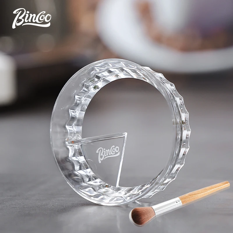 

Bincoo Coffee Dosing Ring Magnetic 51/58 MM Compatible Portafilter Coffee Powder Cleaner Brush Coffee Handle Powder Dispenser